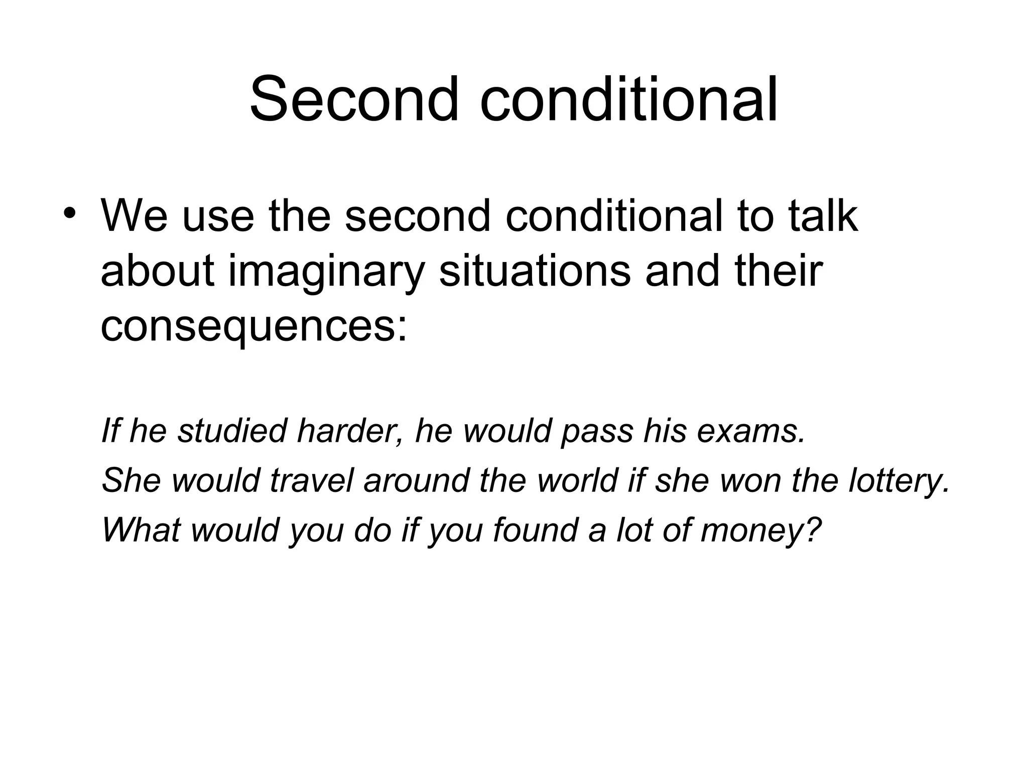The second conditional | PPT