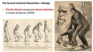 The Second Industrial Revolution—Biology
• Charles Darwin proposed natural selection
in Origin of Species (1859).
 