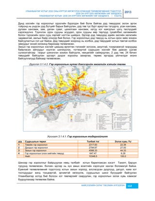 УЛААНБААТАР ХОТЫГ 2020 ОНЫ ХҮРТЭЛ ХӨГЖҮҮЛЭХ ЕРӨНХИЙ ТӨЛӨВЛӨГӨӨНИЙ ТОДОТГОЛ, 
2030 ОН ХҮРТЭЛХ ХӨГЖЛИЙН ЧИГ ХАНДЛАГА 
УЛААНБААТАР ХОТЫН 2030 ОН ХҮРТЭЛХ ХӨГЖЛИЙН ЧИГ ХАНДЛАГА / II БОТЬ 
2013 
Дунд хэсгийн гэр хорооллыг одоогийн бүрэлдэн бий болж байгаа дэд төвүүдээс эхлэн эргэн 
тойронд нь үндсэн дэд бүтцийг барьж байгуулан, дэд төв тус бүрт ариутгах татуурга, усан хангамж, 
дулаан хангамж, зам, далан суваг, цахилгаан хангамж, хатуу хог хаягдлын цогц төслүүдийг 
хэрэгжүүлнэ. Түүнчлэн орон сууцны асуудал, орон сууцны өөр төрлүүд тухайлбал халамжийн 
болон түрээсийн орон сууц зэргийг нэгтгэн шийднэ. Эдгээр дэд төвүүдэд эдийн засгийн хөгжлийн 
чадавхитай, ажлын байр олноор бий болно. Гэр хорооллын дэд төвүүд нь хотын орон зайн зохион 
байгуулалтын гол цэг байна. Дэд төвүүдийг хооронд нь холбох, дэд төвүүдийг хотын төвтэй холбох 
замуудыг эхний ээлжинд барихаар төлөвлөсөн. 
Захын гэр хорооллын хэсгийг цаашид өргөтгөн тэлэхийг зогсоож, аюултай, тохиромжгүй газруудад 
байрласан айлуудыг нүүлгэн шилжүүлэх, тогтвортой суурьших хэсгийг бие даасан шугам 
сүлжээтэйгээр газрыг шинэчлэн зохион байгуулж, нөхцөлийг сайжруулан, 2 дэд төв. 24 бичил 
төвүүдийг байгуулан эдгээрт дүүрэг хорооны захиргаа, төрөөс иргэдэд үйлчилдэг ихэнх 
байгууллагууд байхаар төлөвлөсөн. 
Дүрслэл 3.1.4.2. Гэр хорооллын нутаг дэвсгэрийн хөгжлèéн хэтèéн төлөâ 
Хүснэгт 3.1.4.1. Гэр хорооллын тодорхойлолт 
ä/ä Сóóðüшëûí òºðºë Тàëáàé /ãà/ Эзëýõ õóвü /%/ 
1 Төвийн гэр хороолол 2317.83 22.39 
2 Дундын гэр хороолол 2794.87 27.00 
3 Захын гэр хороолол 4588.33 44.33 
4 Гэр хорооллын олон нийтийн төвүүд 647.47 6.28 
Нийт 10348.5 100.0 
Шинээр гэр хорооллыг байршуулах нөөц талбайг хотын барилгажсан хэсэгт Тахилт, Баруун 
туруунд төлөвлөсөн. боловч эдгээр нь хүн амын өсөлтийн хэрэгцээг хангах боломжгүй байна. 
Ерөнхий төлөвлөгөөний тодотголд хотын захын хороод, алслагдсан дүүргүүд, дагуул, хаяа хот 
тосгодуудыг жигд тэнцвэртэй, эрчимтэй хөгжүүлж, суурьшлын шинэ бүсүүдийг байгуулан 
Улаанбаатар хотод бий болсон хэт төвлөрлийг сааруулан, гэр хорооллын эзлэх хувь хэмжээг 
бууруулахаар төлөвлөж байна. 
НИЙСЛЭЛИЙН ЗУРАГ ТӨСЛИЙН ХҮРЭЭЛЭН 112 
 