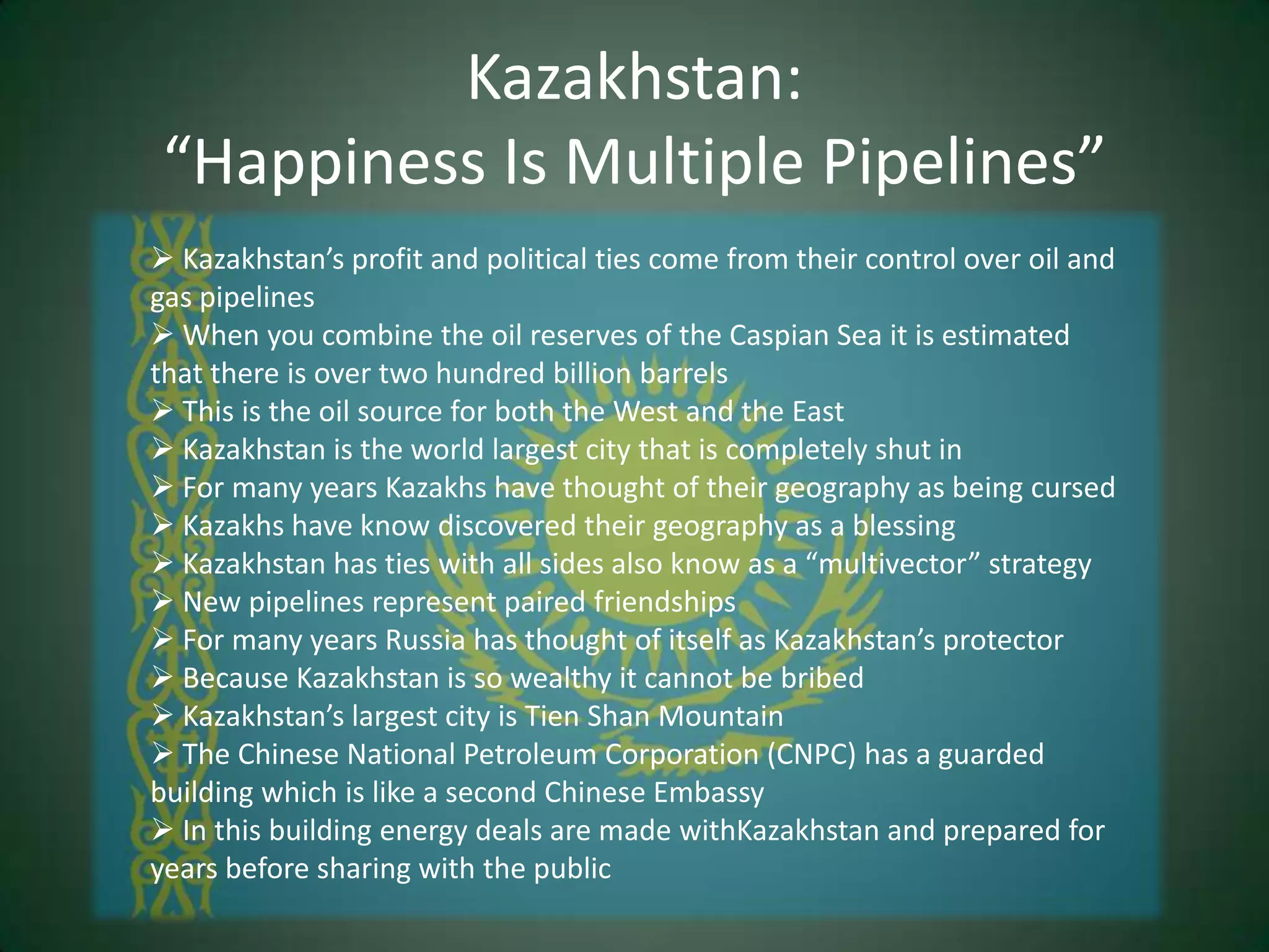  The United States, Europe, and china all don’t want Russia to be strong because of its size