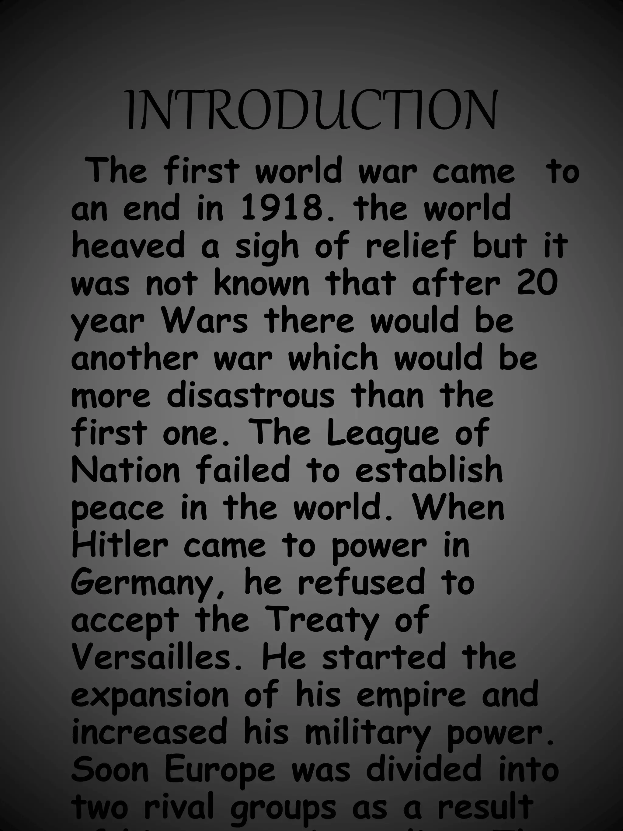 The Second World War | PPTX