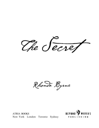 The secret by rhonda byrne [english] | PDF