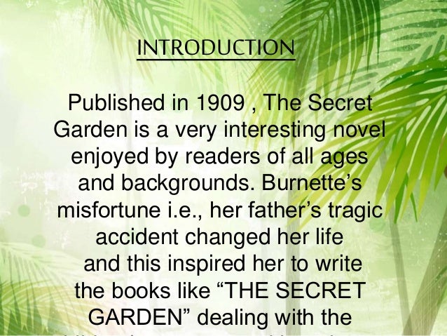 Book report on the secret garden