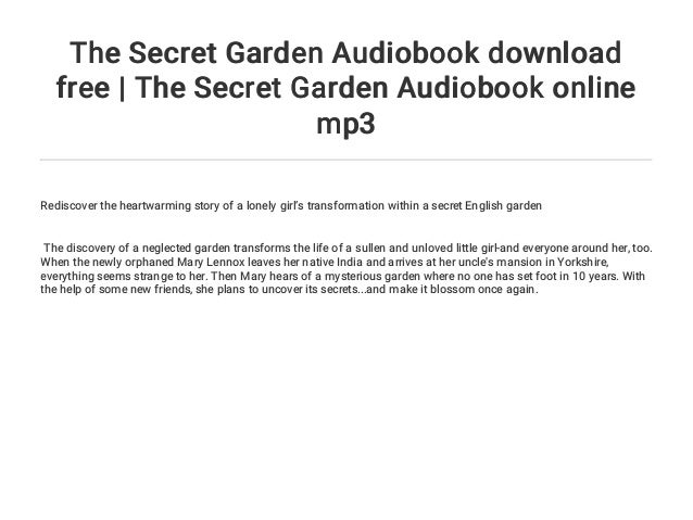 The Secret Garden Audiobook Download Free The Secret Garden Audiobo The Secret Garden Audiobook Download Free The Secret Garden Audiobo