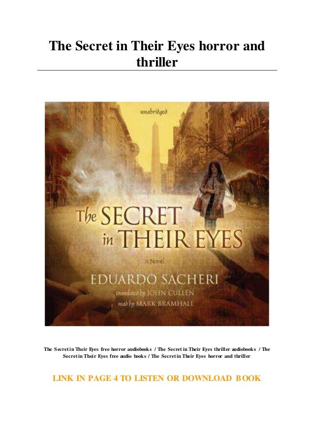 The Secret In Their Eyes Horror And Thriller