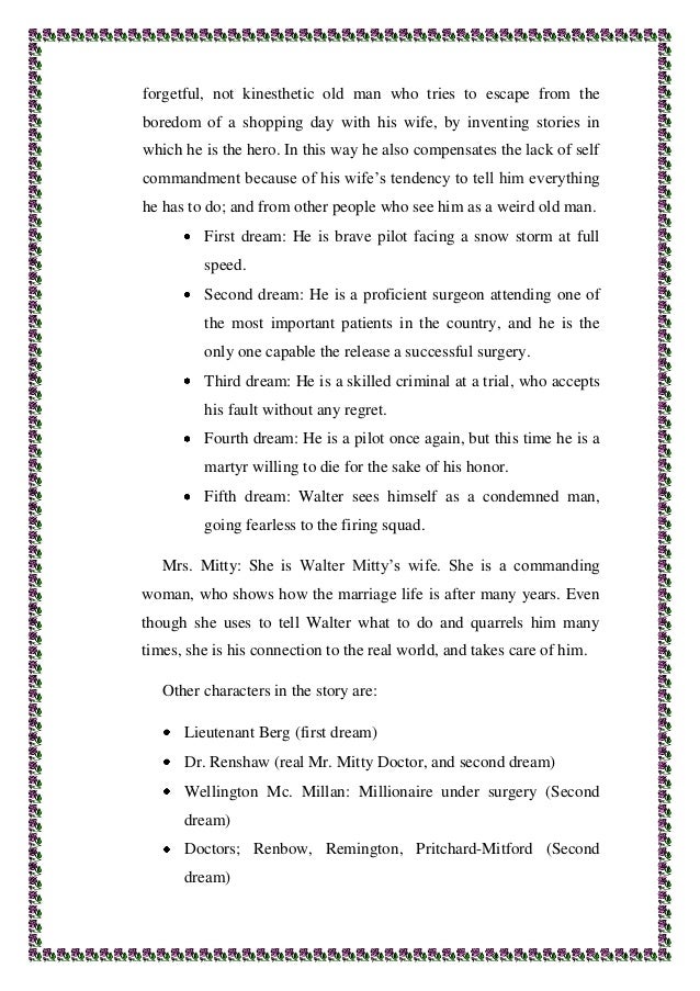 Walter Mitty Essay