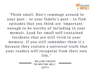"All your clear and pleasing sentences will fall
apart if you don't keep remembering that
writing is linear and sequential...