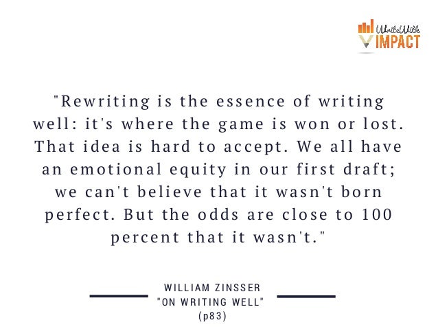 Rewriting an essay