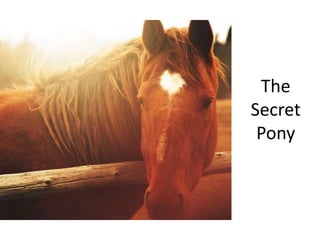 The
Secret
Pony
 