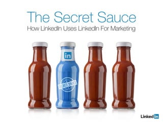 The Secret Sauce
How LinkedIn Uses LinkedIn For Marketing
 
