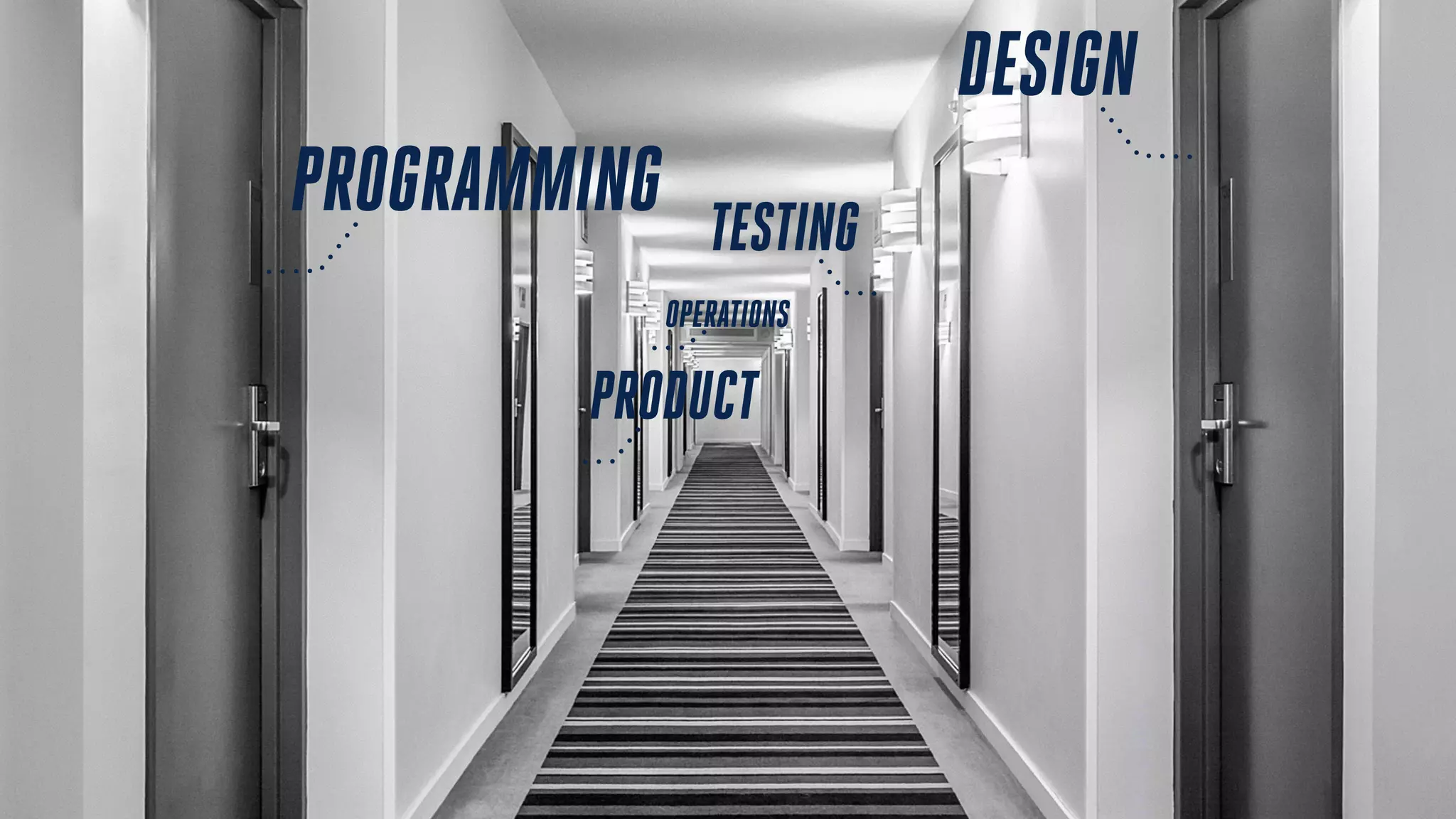 DESIGN
PROGRAMMING TESTING
PRODUCT
OPERATIONS
 