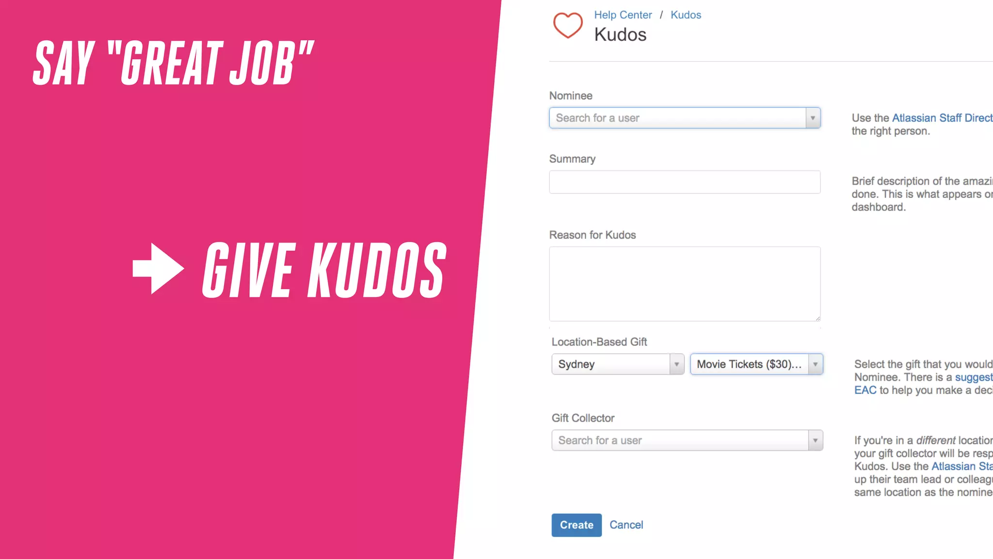 SAY“GREATJOB”
GIVE KUDOS
 