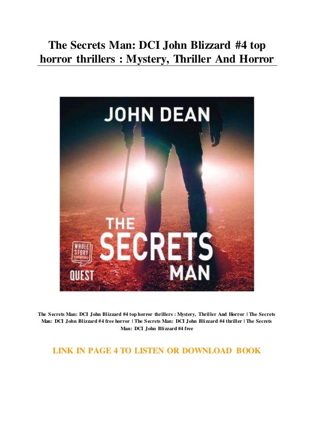 The Secrets Man: DCI John Blizzard #4 top horror thrillers : Mystery ...