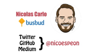 Twitter  
GitHub  
Medium
}@nicoespeon
Nicolas Carlo
 