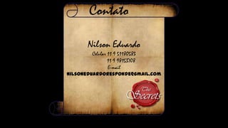 Contato
Nilson Eduardo
Celular 11 9 51180583
11 9 98153708
E-mail
nilsoneduardoresponde@gmail.com

 
