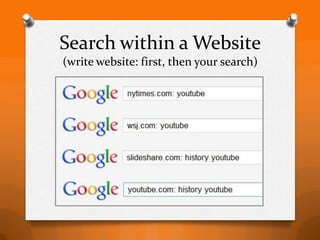 Search within a Website
(write website: first, then your search)
 