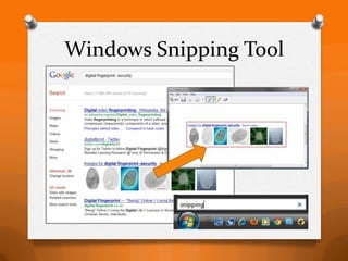 Windows Snipping Tool
 