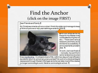 Find the Anchor
(click on the image FIRST)
 