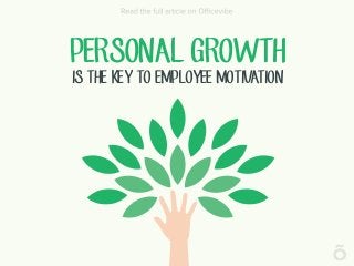 PERSONAL GROWTH
IS THE KEY TO EMPLOYEE MOTIVATION
 