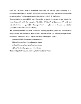 The security council [ INTERNATIONAL LAW] | PDF