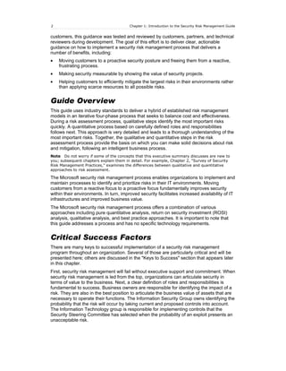 The security risk management guide | DOC