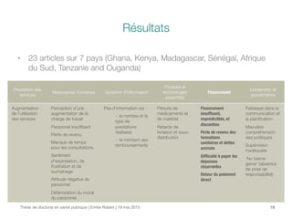 Supprimer les paiements directs des soins en Afrique subsaharienne (soutenance de thèse)