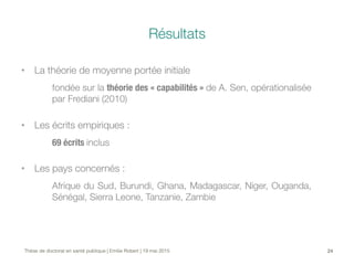 Supprimer les paiements directs des soins en Afrique subsaharienne (soutenance de thèse)