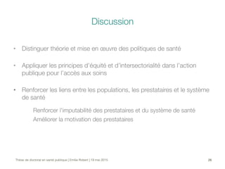 Supprimer les paiements directs des soins en Afrique subsaharienne (soutenance de thèse)