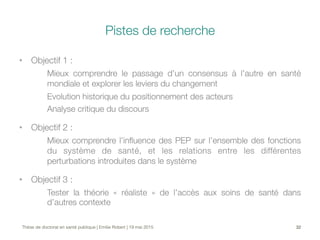 Supprimer les paiements directs des soins en Afrique subsaharienne (soutenance de thèse)