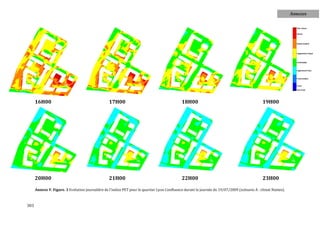 Annexes




      16H00                                        17H00                                       18H00                                            19H00




      20H00                                        21H00                                       22H00                                            23H00

      Annexe V. Figure. 3 Evolution journalière de l'indice PET pour le quartier Lyon Confluence durant la journée du 19/07/2009 (scénario A : climat Nantes).



303
 