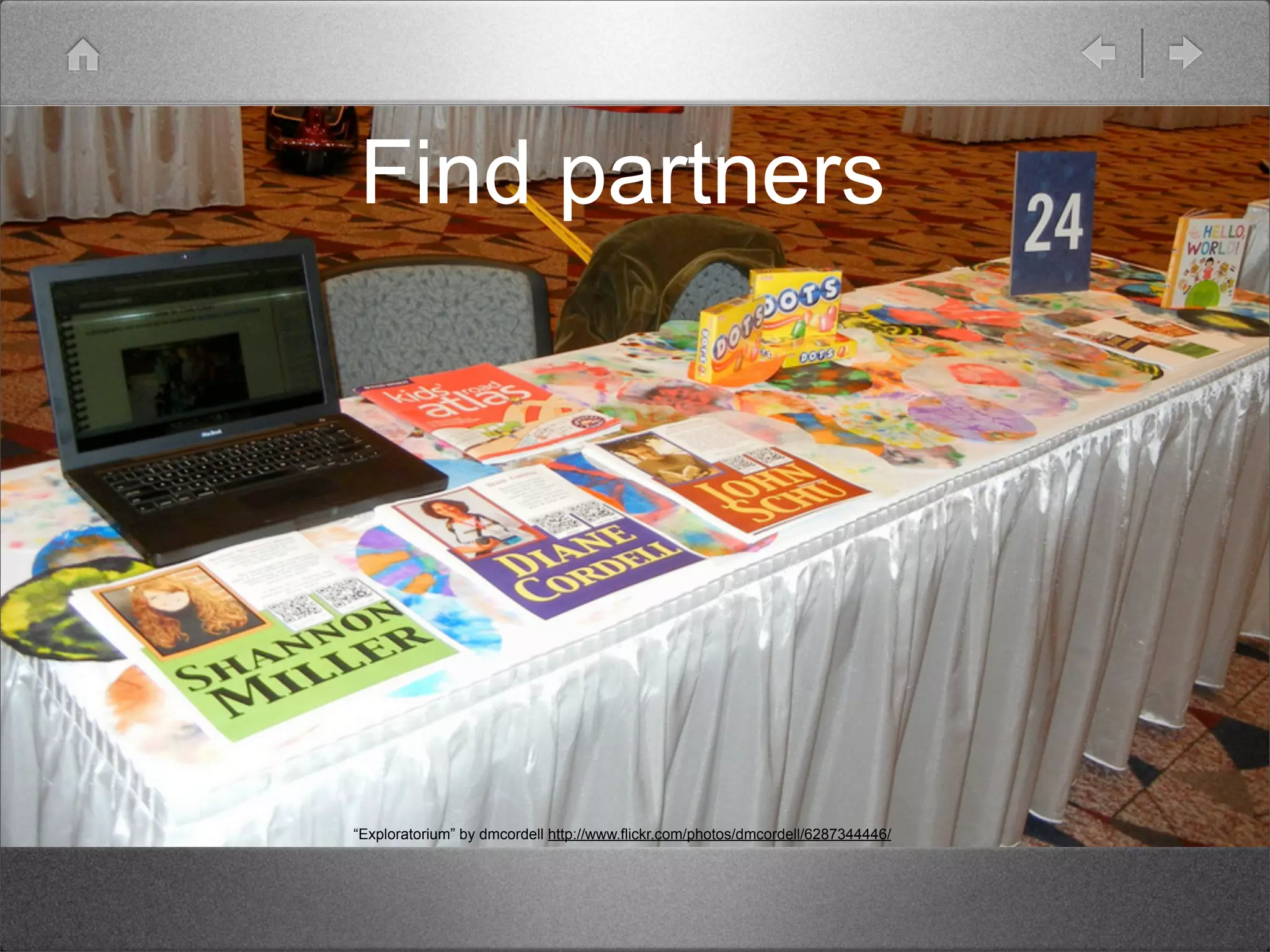 Find partners




“Exploratorium” by dmcordell http://www.flickr.com/photos/dmcordell/6287344446/
 