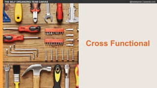 THE SELF ORGANIZING TEAM CANVAS @fadistephan | kaizenko.com
Cross Functional
 