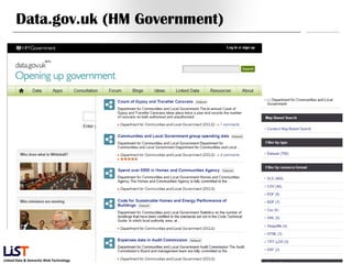 Data.gov.uk (HM Government)




                                        44
Linked Data & Semantic Web Technology
 