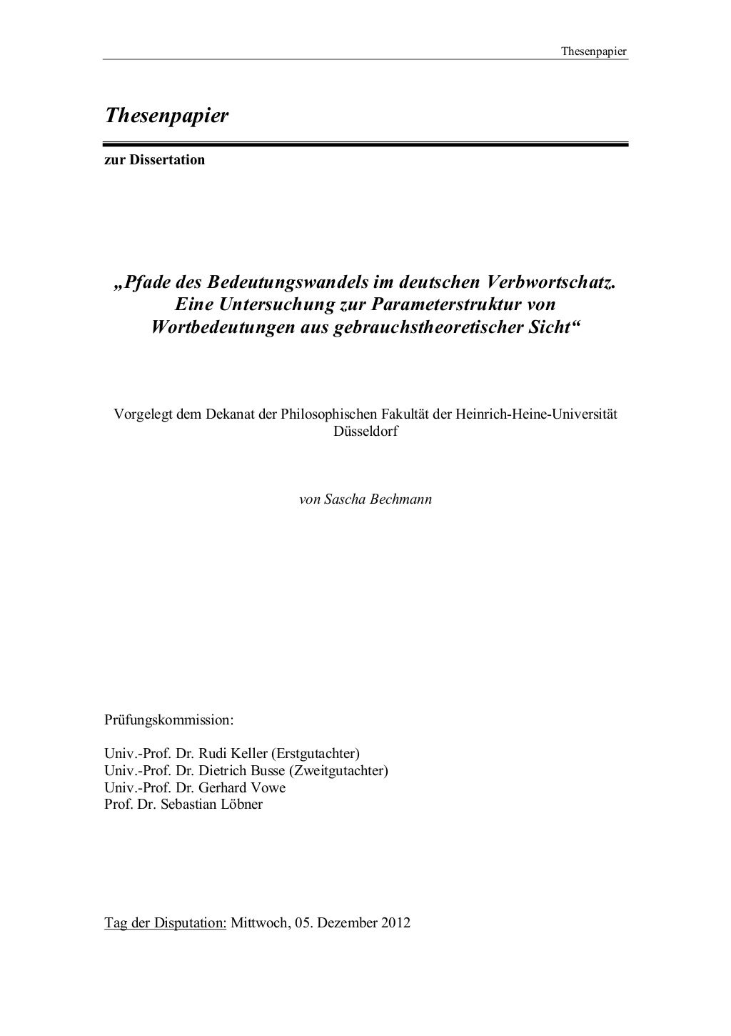 dissertation deutsch bedeutung