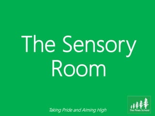 The Sensory
Room
Taking Pride and Aiming High
 