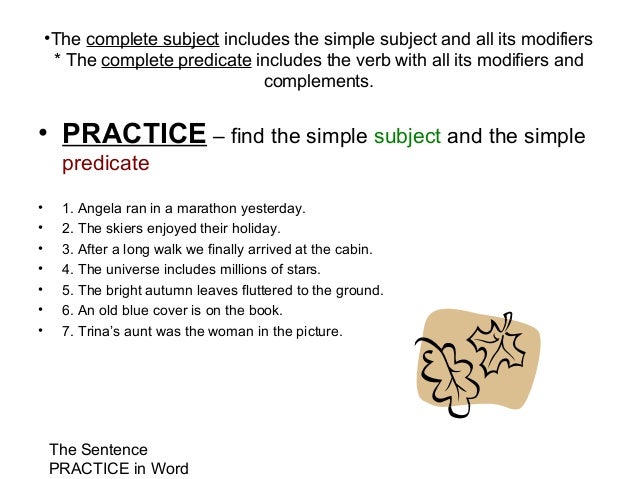 The Sentence