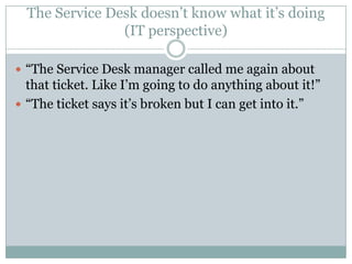 The service desk as a strategic function