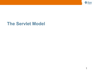 1
The Servlet Model
 