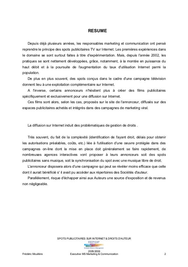 Pdf Telecharger Exemple De Spot Publicitaire Ecrit Gratuit Pdf Pdfprof Com