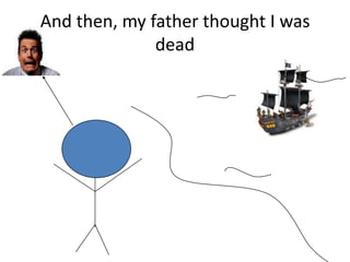 And then, my father thought I was
              dead
 