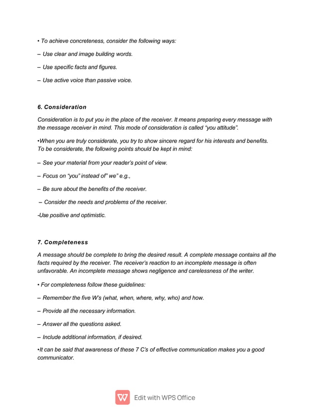 The Seven 7Cs Of Communication pptx