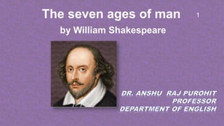 1
The seven ages of man
by William Shakespeare
 