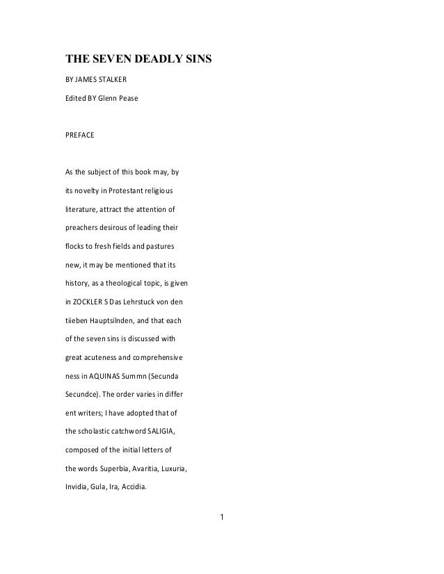 The Seven Deadly Sins The Seven Deadly Sins