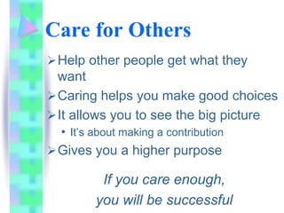 The Seven Essentials For Success