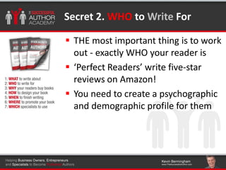 The seven secrets of successful authors