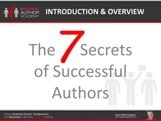 The seven secrets of successful authors