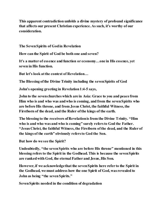 functions of the seven spirits of god functions of the seven spirits of god