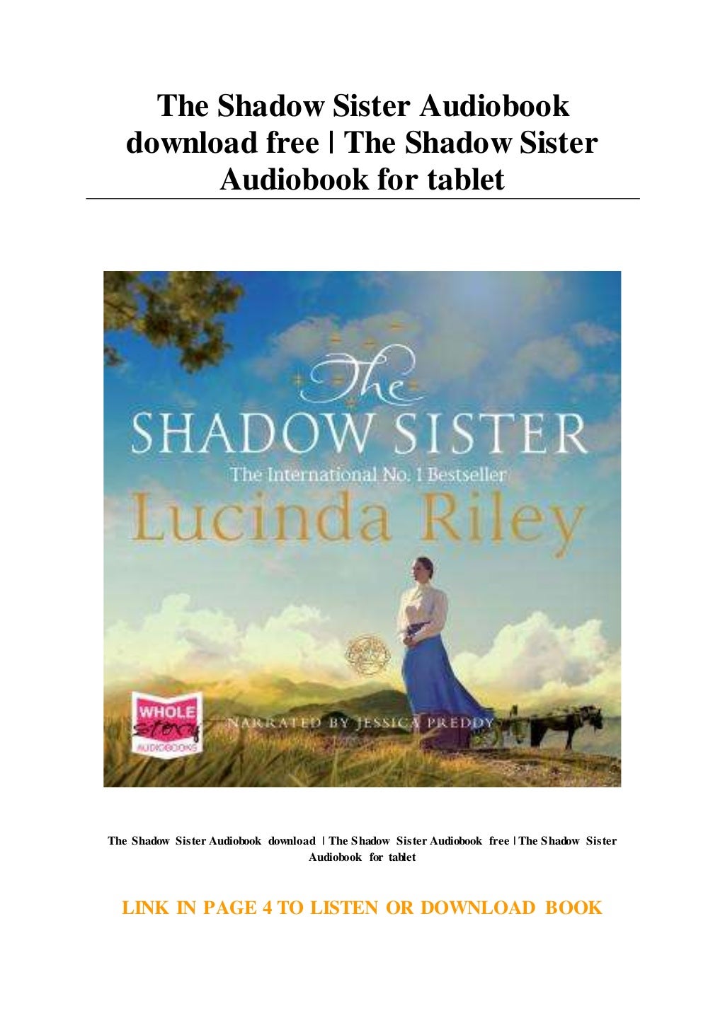 The Shadow Sister Audiobook download free The Shadow Sister Audiobo… The Shadow Sister Audiobook download free The Shadow Sister Audiobo…