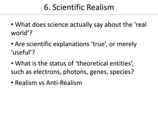 Science Realism The shaky foundations of science slides - James Fodor | PDF