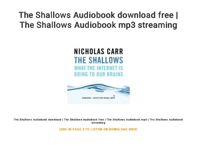 The Shallows Audiobook Download Free The Shallows Audiobook Mp3 Str The Shallows Audiobook Download Free The Shallows Audiobook Mp3 Str